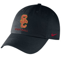 USC Trojans SC Interlock Nike Black Football Campus Hat